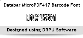 Databar MicroPDF417 Barcode Font