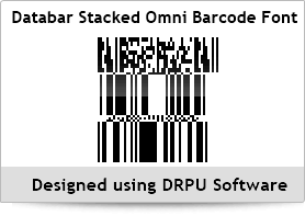 Databar Stacked Omni Barcode Font