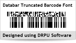 Databar Truncated Barcode Font