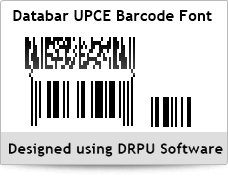 Databar UPCE Barcode Font