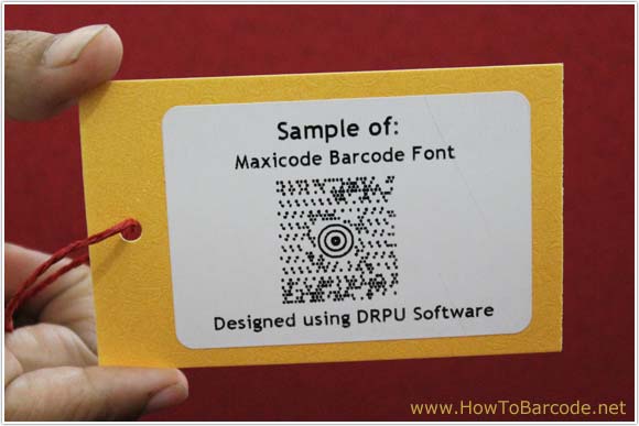 Maxicode Barcode Font Sample