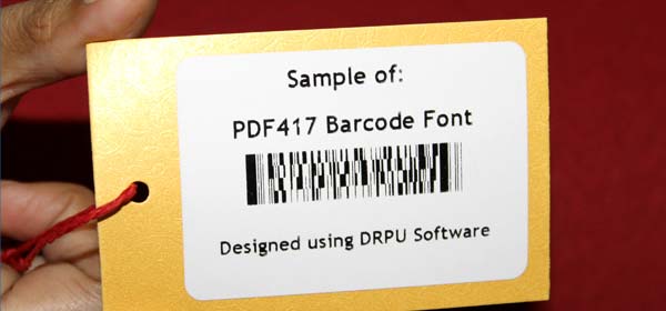 Sample of PDF417 Barcode Font