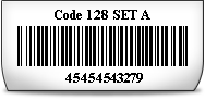 Code 128 SET A Font