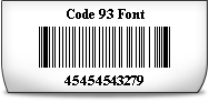 Code 93 Font
