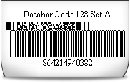 Databar Code 128 Set A Font