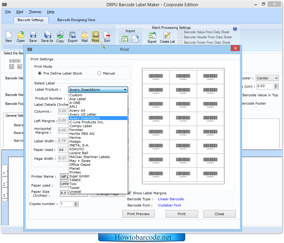 Print Settings