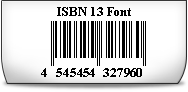 ISBN 13 Font