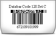Databar Code 128 SET C Font