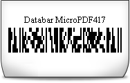 Databar MicroPDF417 Font