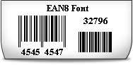 EAN8 Font