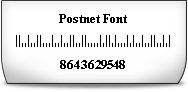 Postnet Font