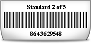 Standard 2 of 5 Font