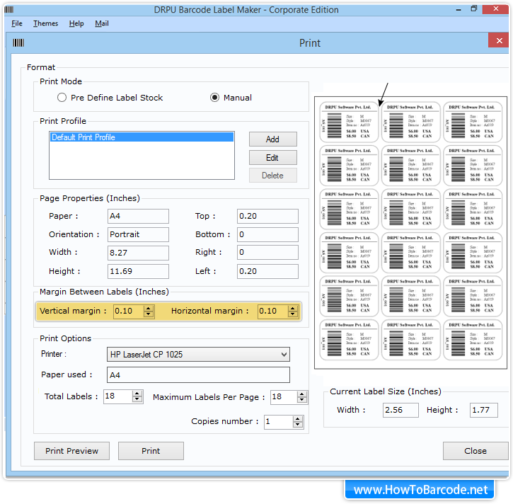 Manual Print Option