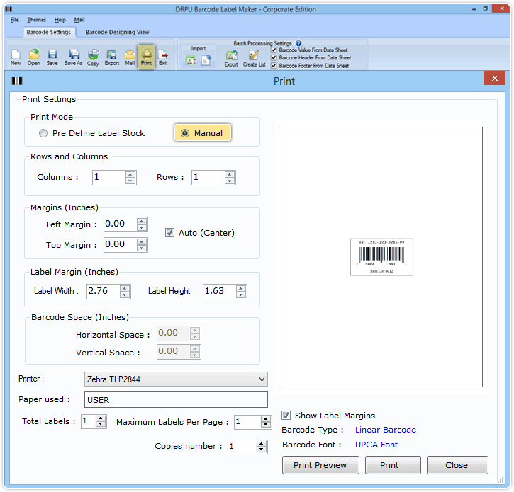 Software-Bildschirm