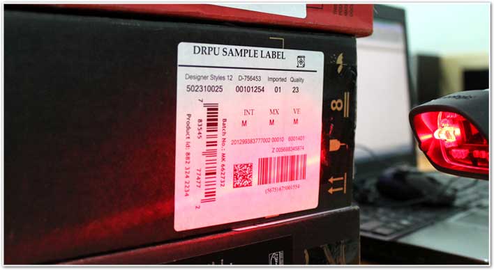 Barcode-Etikett scannen