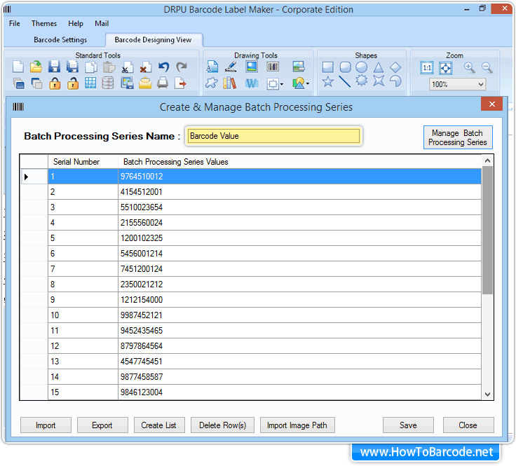 Stapelverarbeitung Liste