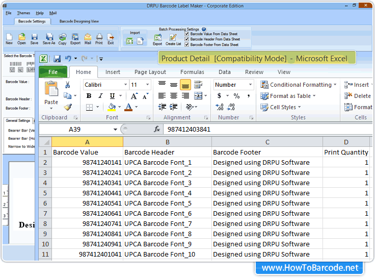 exportierte Datei