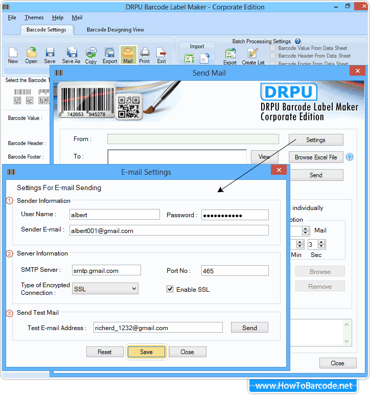 Absender E-Mail-ID-Einstellungen