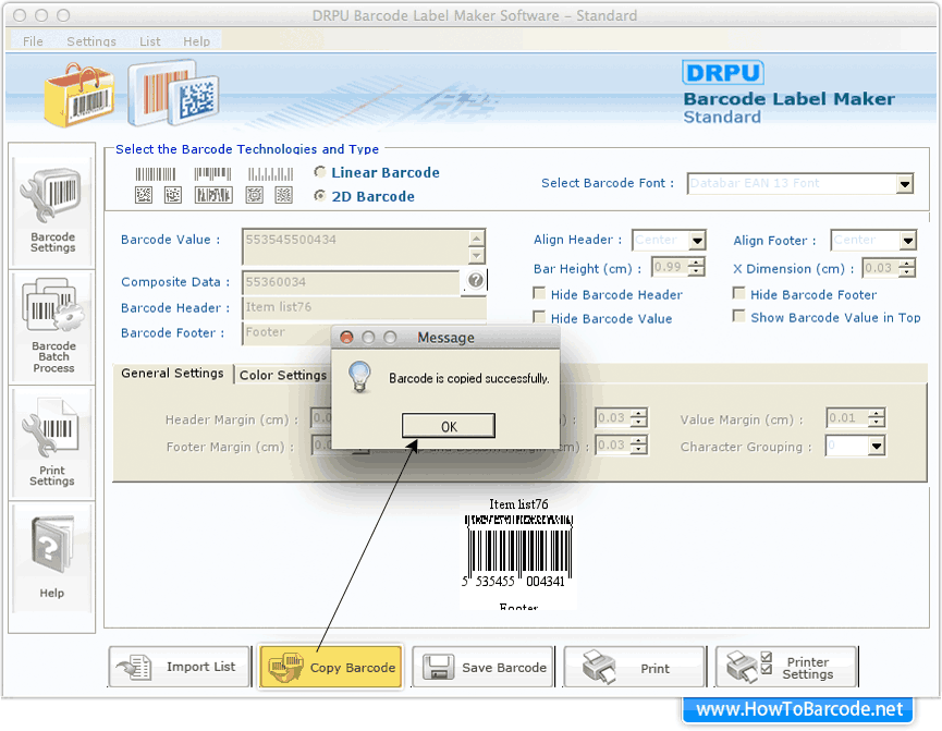 kopieren Barcode