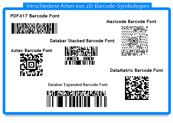 2D Barcode Font