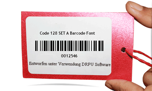 Code 128 SET A Barcode Font