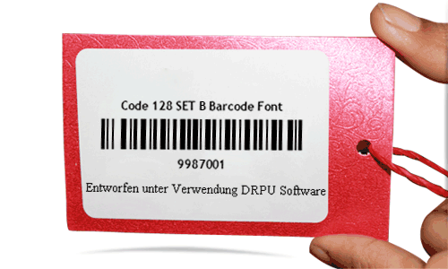 Code 128 SET B Barcode Font