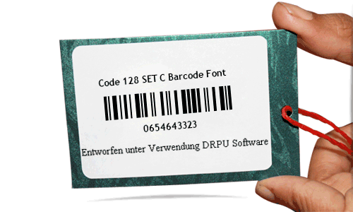 Code 128 SET C Barcode Font