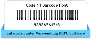 Code 11 Barcode Font