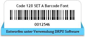 Code 128 SET A Barcode Font
