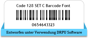 Code 128 SET C Barcode Font