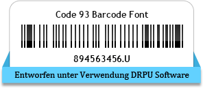 Code 93 Barcode Font