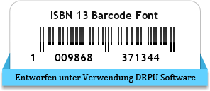 ISBN 13 Barcode Font