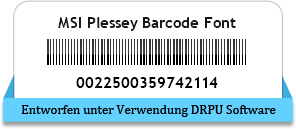 MSI Plessey Barcode Font