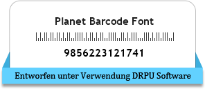 Planet Barcode Font