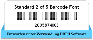 Standard 2 of 5 Barcode Font