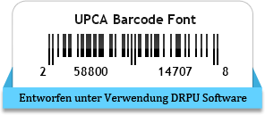 UPCA Barcode Font