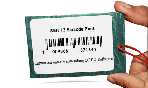 Beispiel einer ISBN 13-Barcode-Schriftart