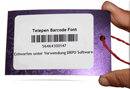 Beispiel einer Telepen-Barcode-Schriftart