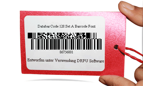 Databar Code 128 SET A Font Sample