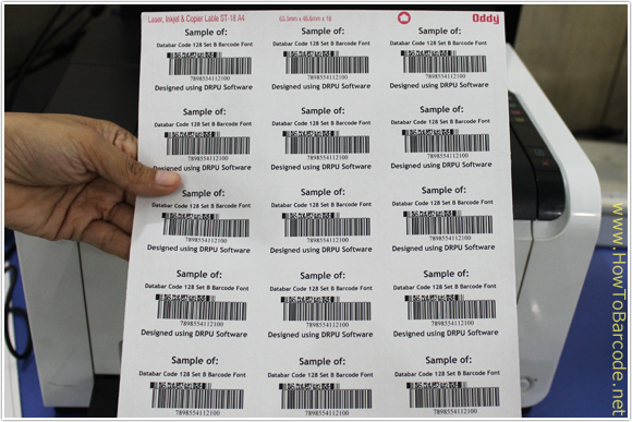 Laser Printer Barcode Printing