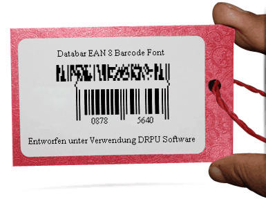 Databar EAN 8 Barcode Font Sample