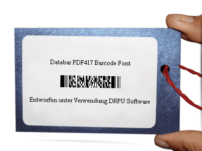 Databar PDF417 Barcode Font Sample