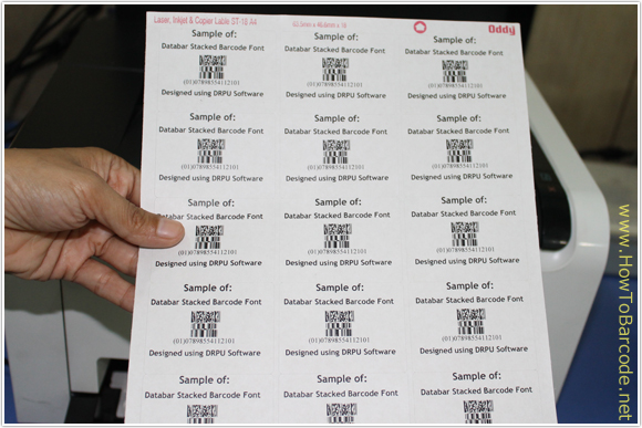 Laser Printer Barcode Printing Process