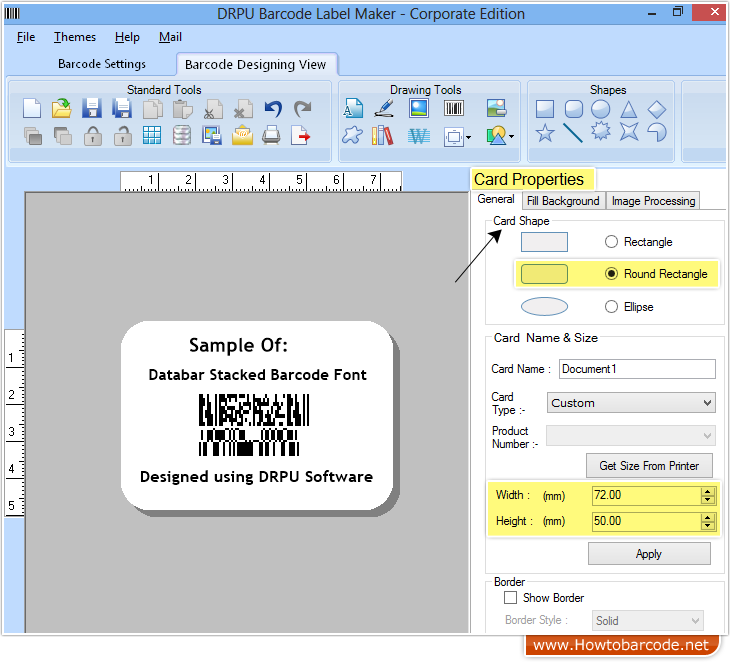 Barcode Designing process