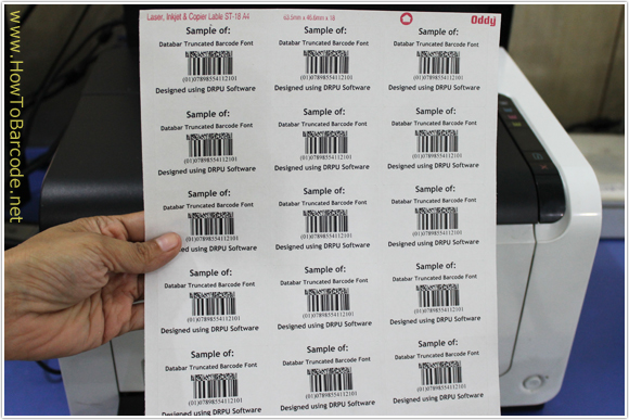 Barcode Laser printing