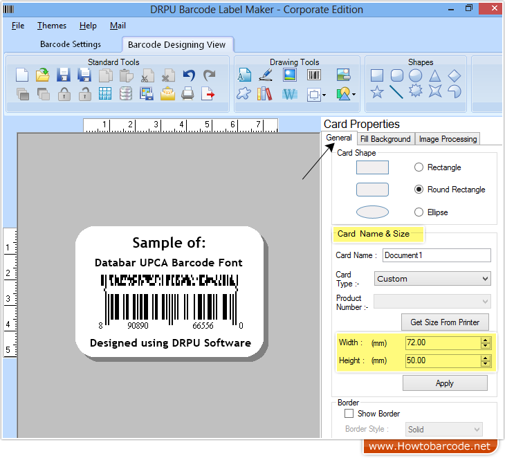 Entwerfen Sie Barcodes mit der DRPU-Barcode-Software