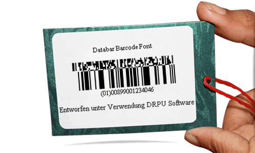 Databar Barcode Font Sample