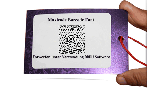 Maxicode Barcode Font Sample