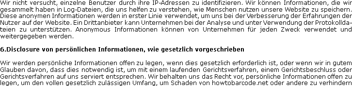 Datenschutz-Bestimmungen